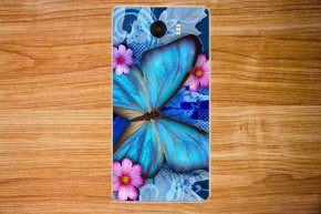 Силиконов гръб ТПУ за Prestigio Grace Z5 PSP5530 DUO синя пеперуда
